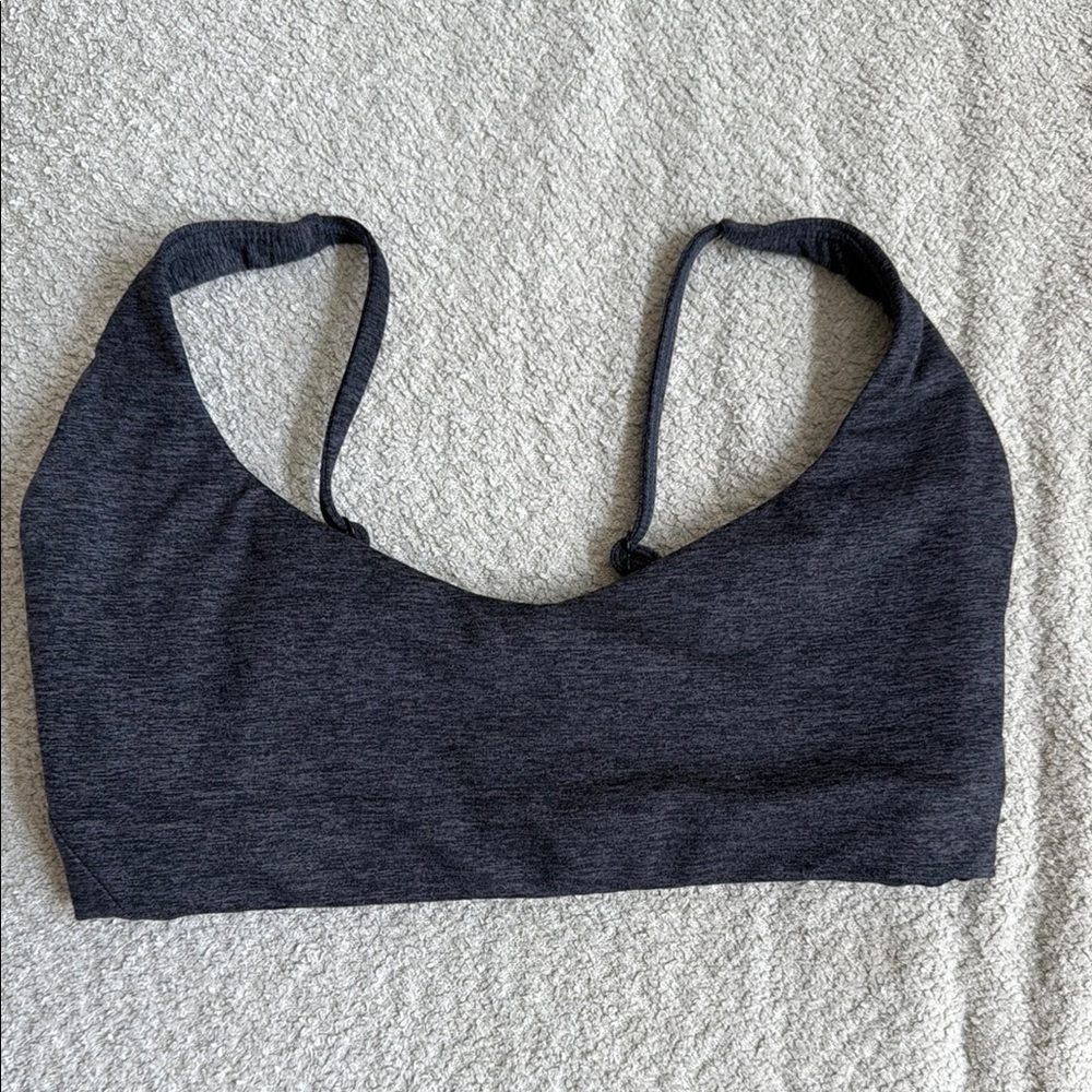 Women's Charcoal Gray Sports Bra